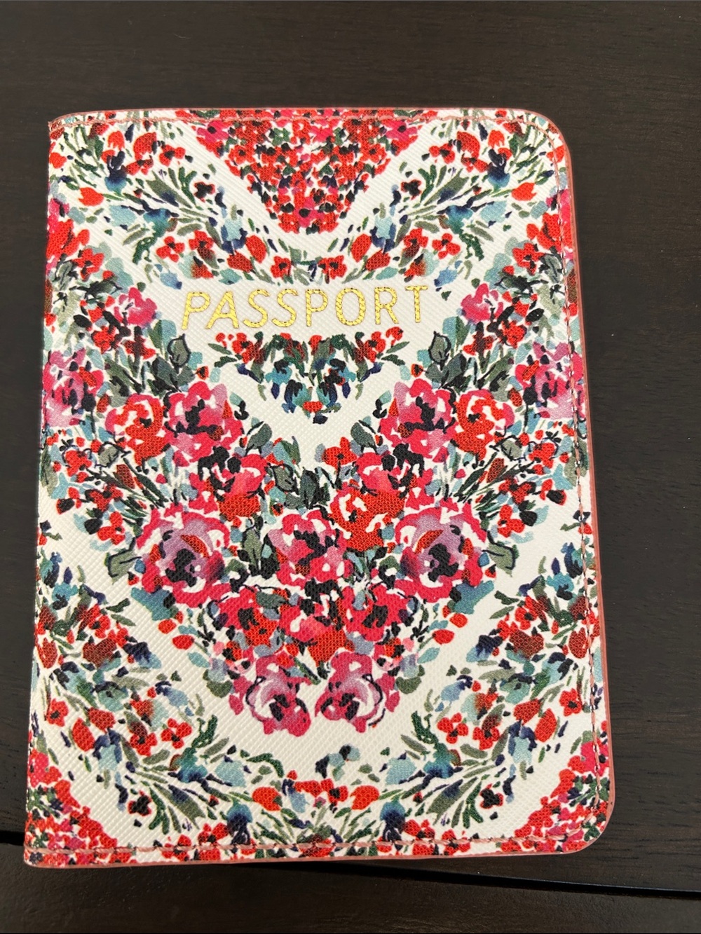 Anthropologie Primrose Floral Passport Holder Cover Case